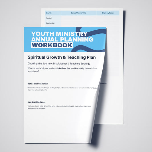 Youth Ministry Annual Planning Workbook