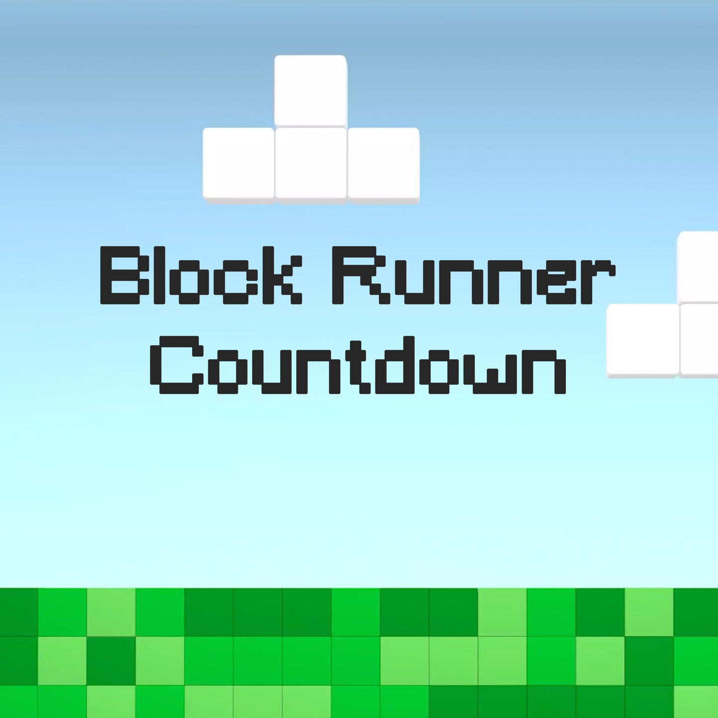 Block Runner 3 minute countdown