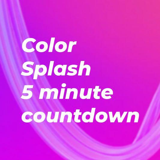 Color Splash 5 minute Countdown video