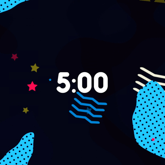 Colorful Stars 5 Minute Countdown