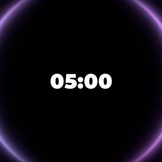 Neon Circles 5 Minute Countdown