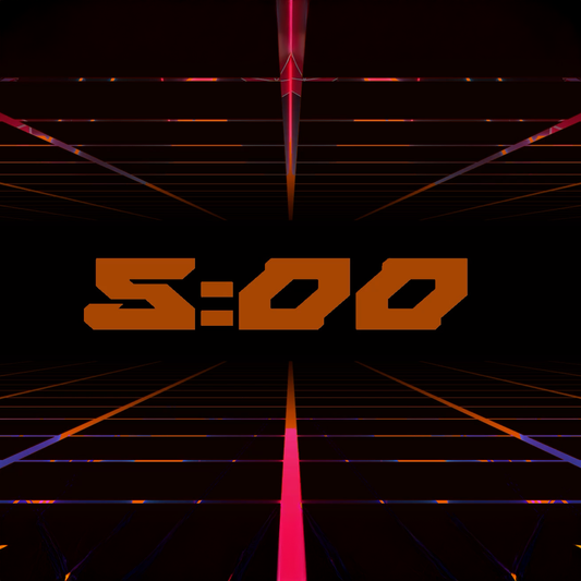 Orange Grid 5 Minute Countdown
