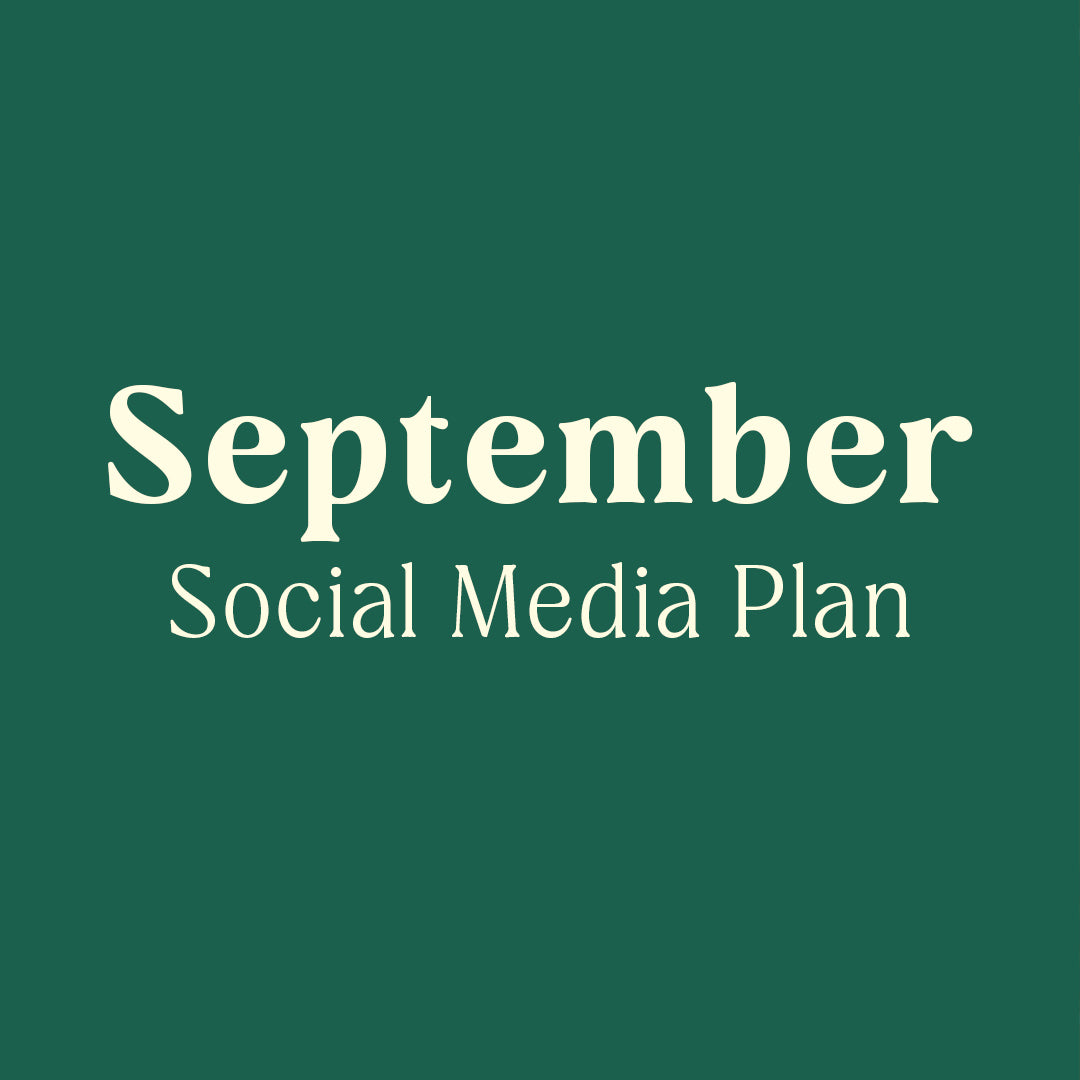 September Social Media Plan for Youth Group