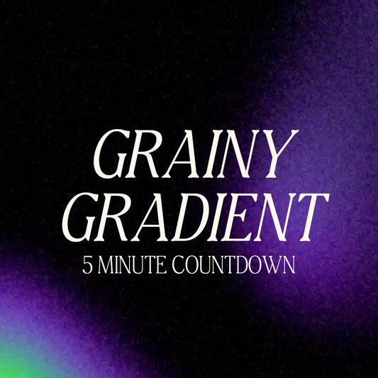Grainy Gradient 5 minute countdown video