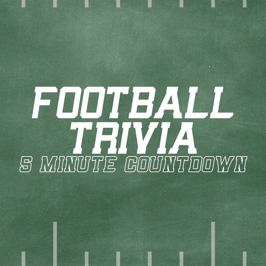 Football Trivia 5 Minute Countdown video