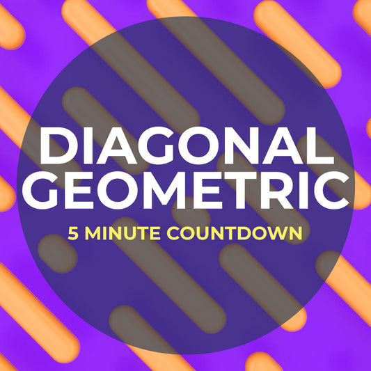 Diagonal Geometric 5 Minute Countdown Video for Youth Group