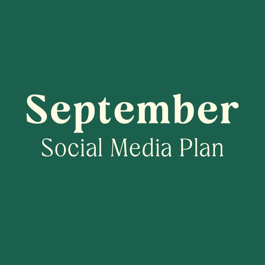 September Social Media Plan for Youth Group