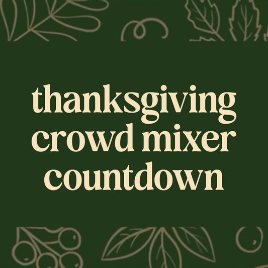 Thanksgiving crowd mixer 5 minute countdown video