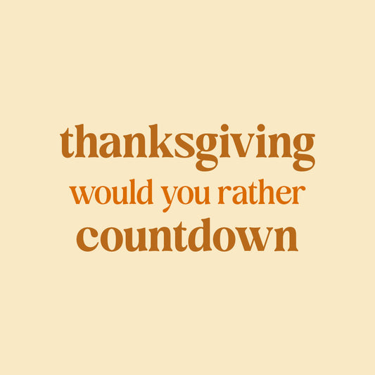 Thanksgiving Would You Rather 5 minute countdown video